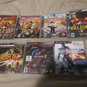 Lot Indiana Jones The Original Adventure 1 2 Games Ps3 Killzone 2 Monopoly Rare